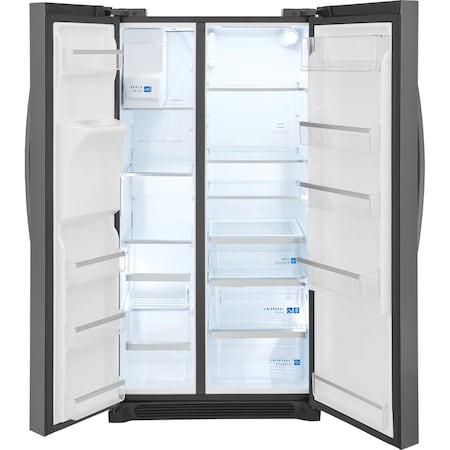Frigidaire Frigidaire Gallery 22.3 Cu. Ft. Counter Depth Side by Side Refrigerator in Black Stainless Steel GRSC2352AD